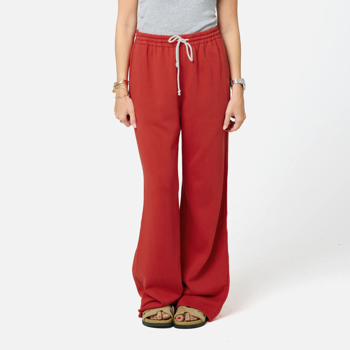 Weekend Barb Sweatpants - Washed Red | Kerri Rosenthal
