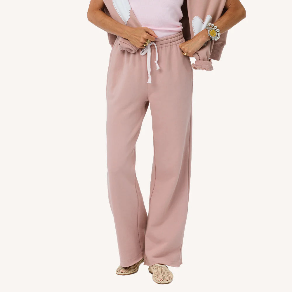 Weekend Barb Sweatpant - Mauve | Kerri Rosenthal