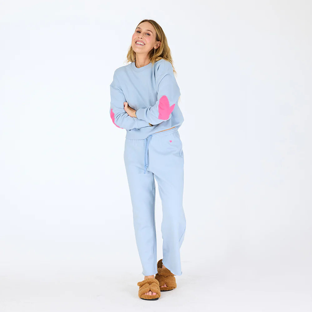 Weekend Barb Sweatpant - Slate Blue | Kerri Rosenthal