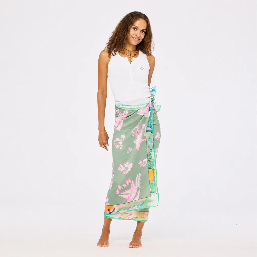 KR Henley Tank - White | Kerri Rosenthal