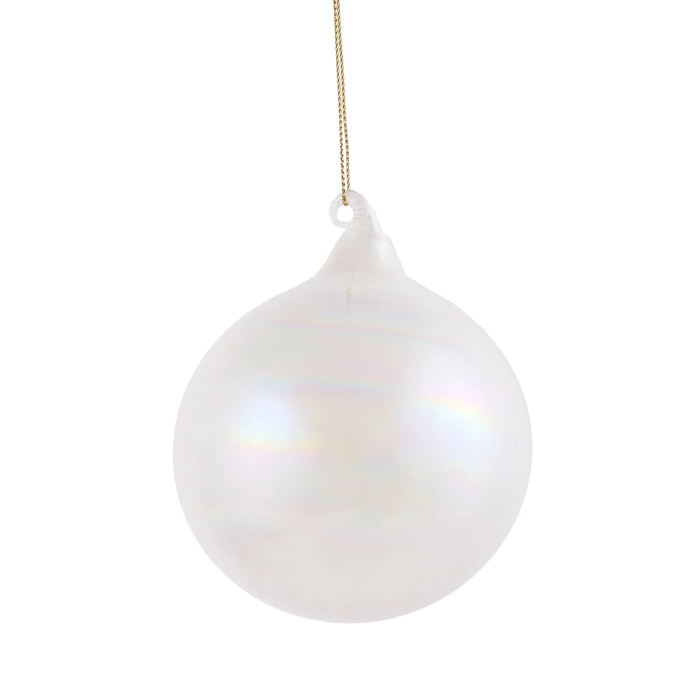 Pearl Glass Ball Ornament 100mm (Set of 3) | Jim Marvin