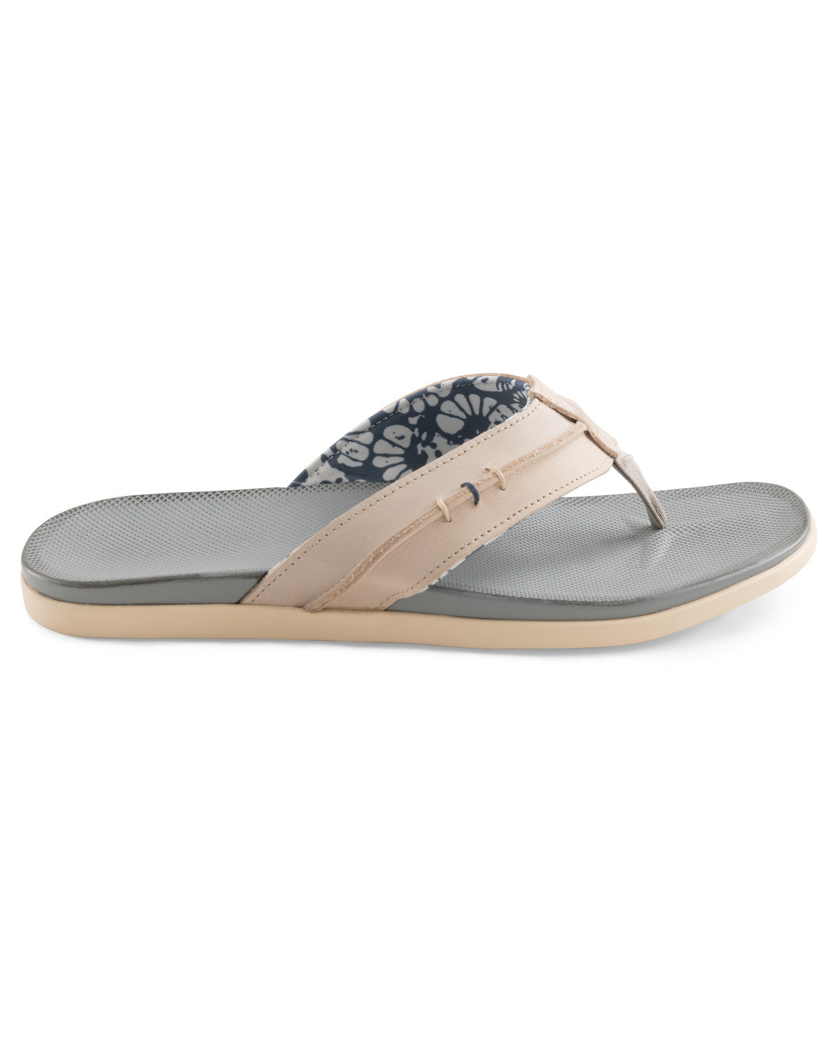 Starboard Leather Sandal - Gray | Johnnie-O