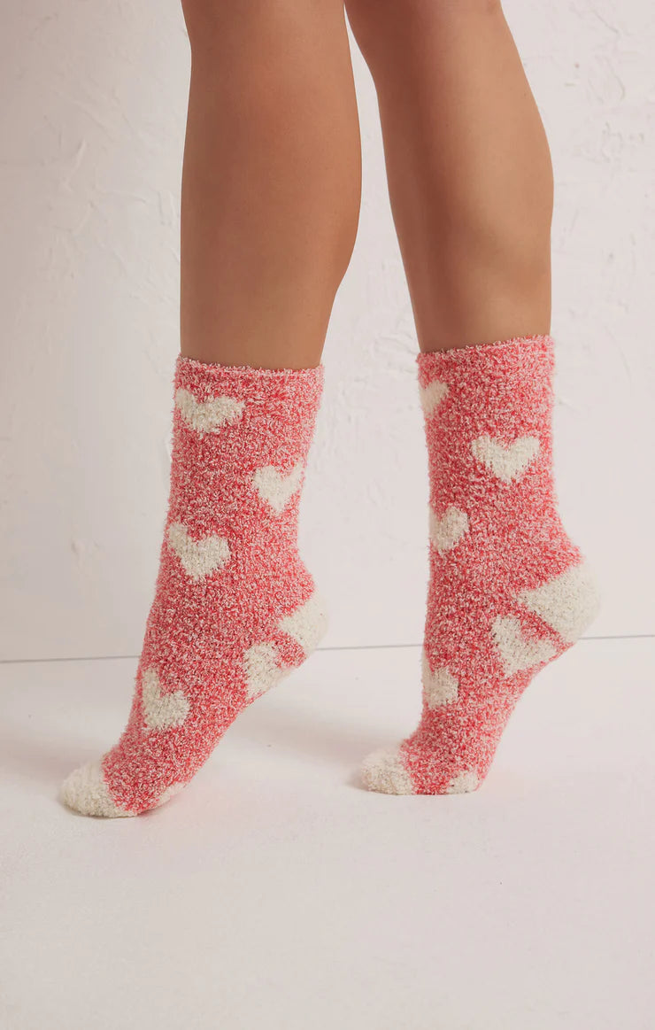 2- Pack Plush Heart Socks | Z Supply