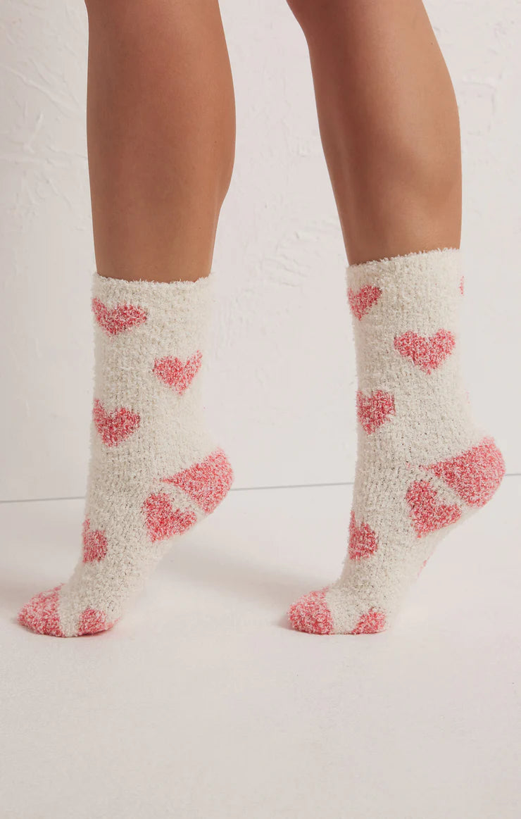 2- Pack Plush Heart Socks | Z Supply