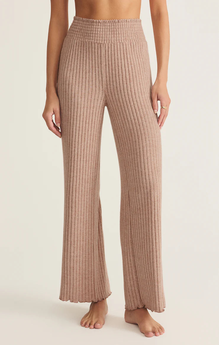 Dawn Smocked Rib Pant - Iced Coffee | Z Supply