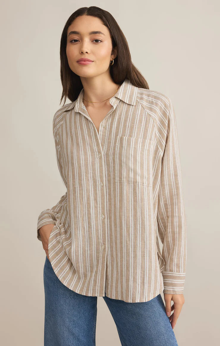 Perfect Linen Stripe Top | Z Supply