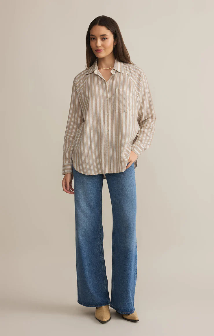 Perfect Linen Stripe Top | Z Supply