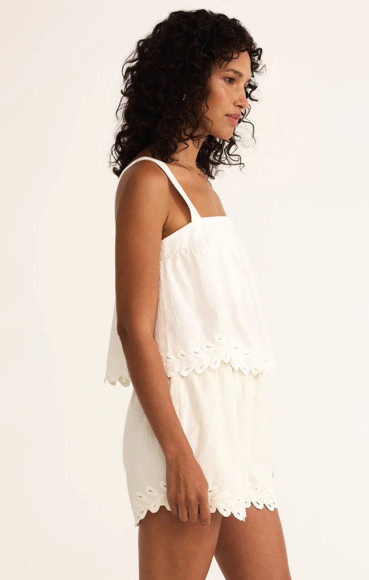 Annecy Embroidered Linen Tank | Z Supply