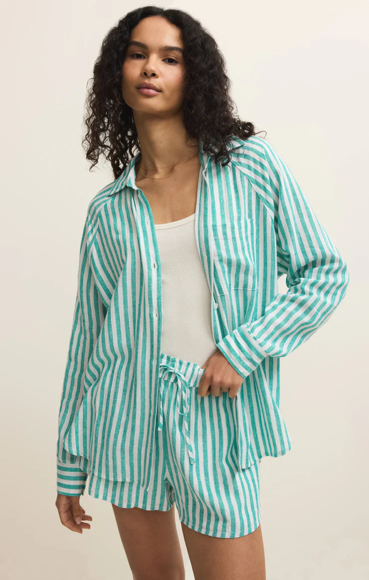 The Perfect Linen Striped Top - La Palma | Z Supply