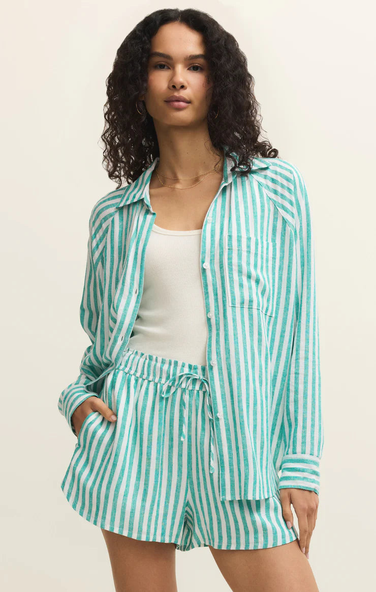 The Perfect Linen Striped Top - La Palma | Z Supply