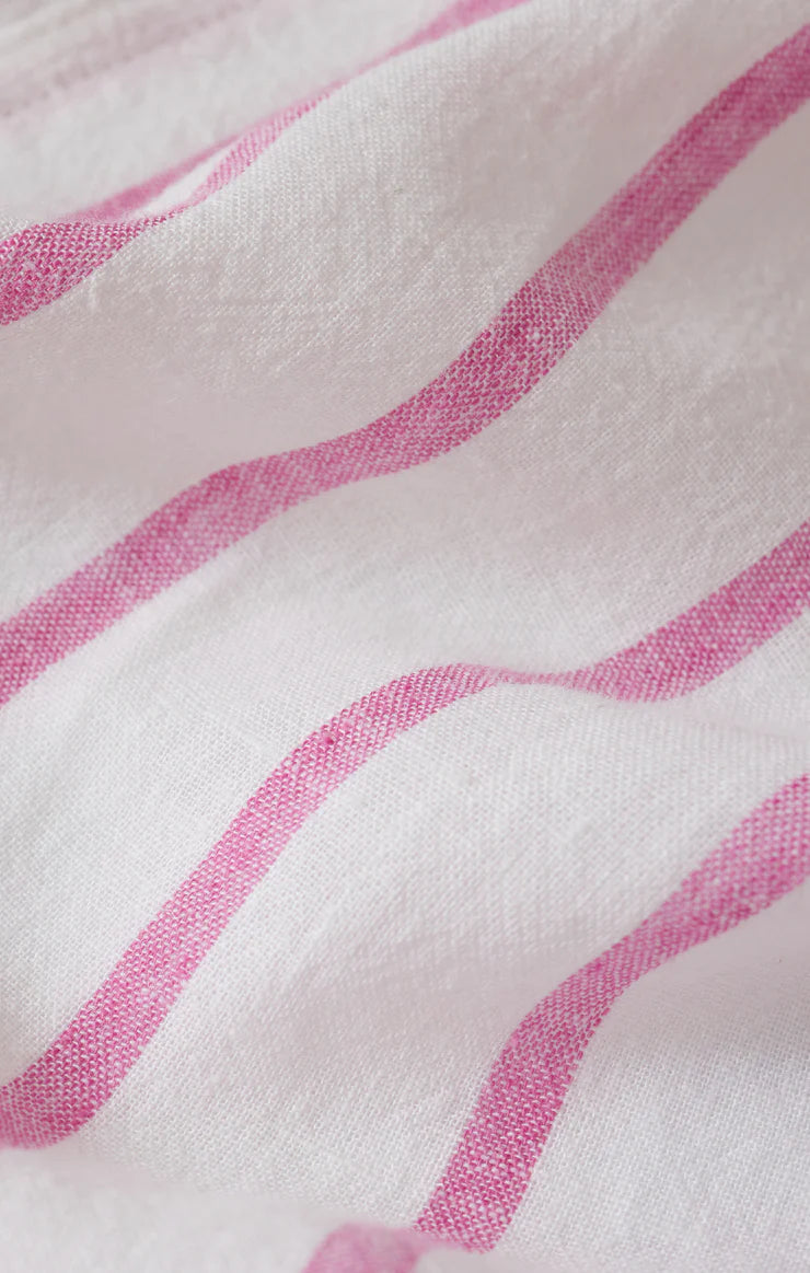 The Perfect Linen Striped Top - Spanish Rose | Z Supply
