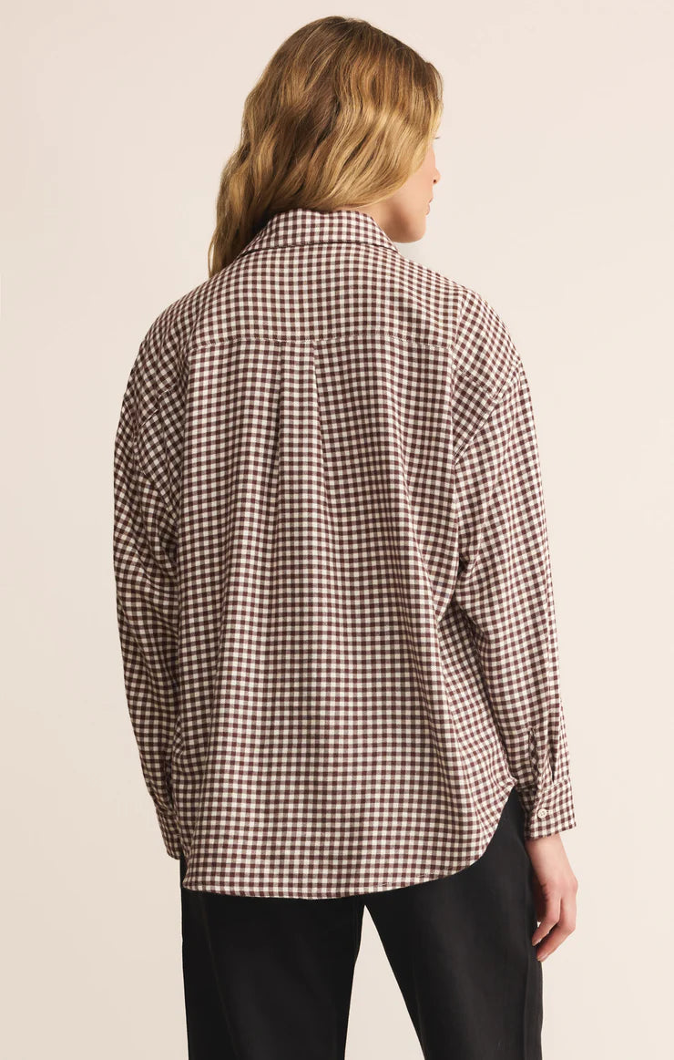 River Plaid Button-Up - Chocolate Cherry | Z Supply