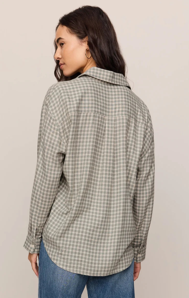 River Plaid Button Up - Emerald Cove | Z Supply