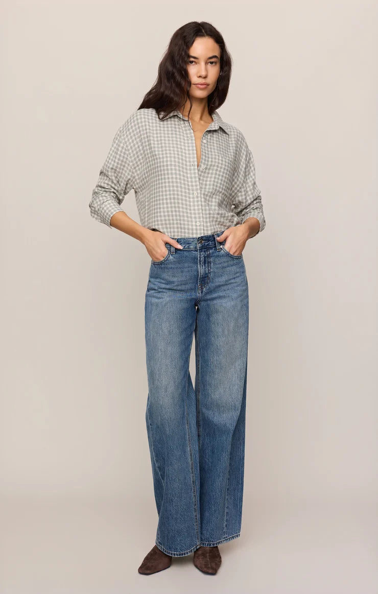 River Plaid Button Up - Emerald Cove | Z Supply