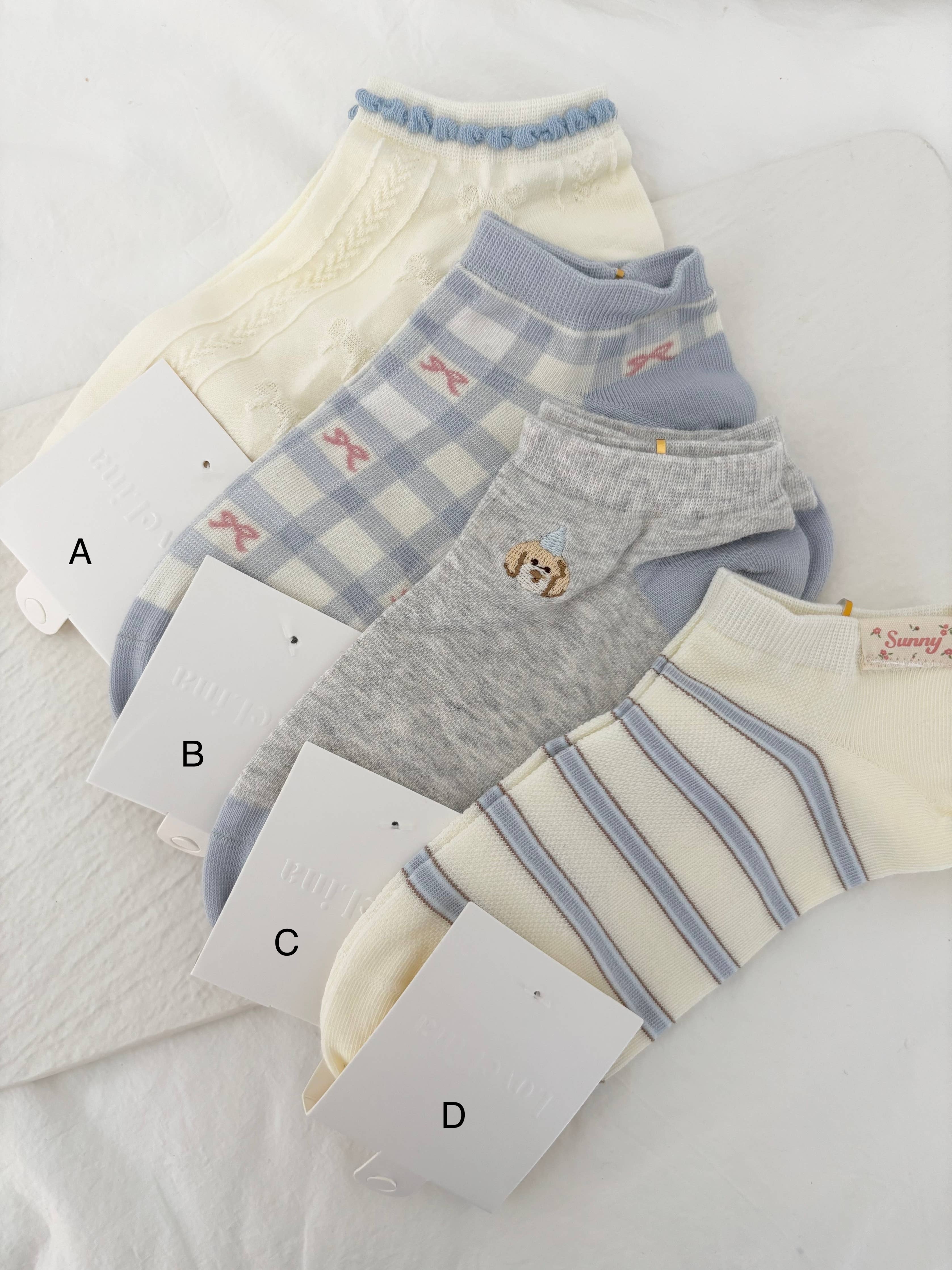 Pastel Blue Socks / Various