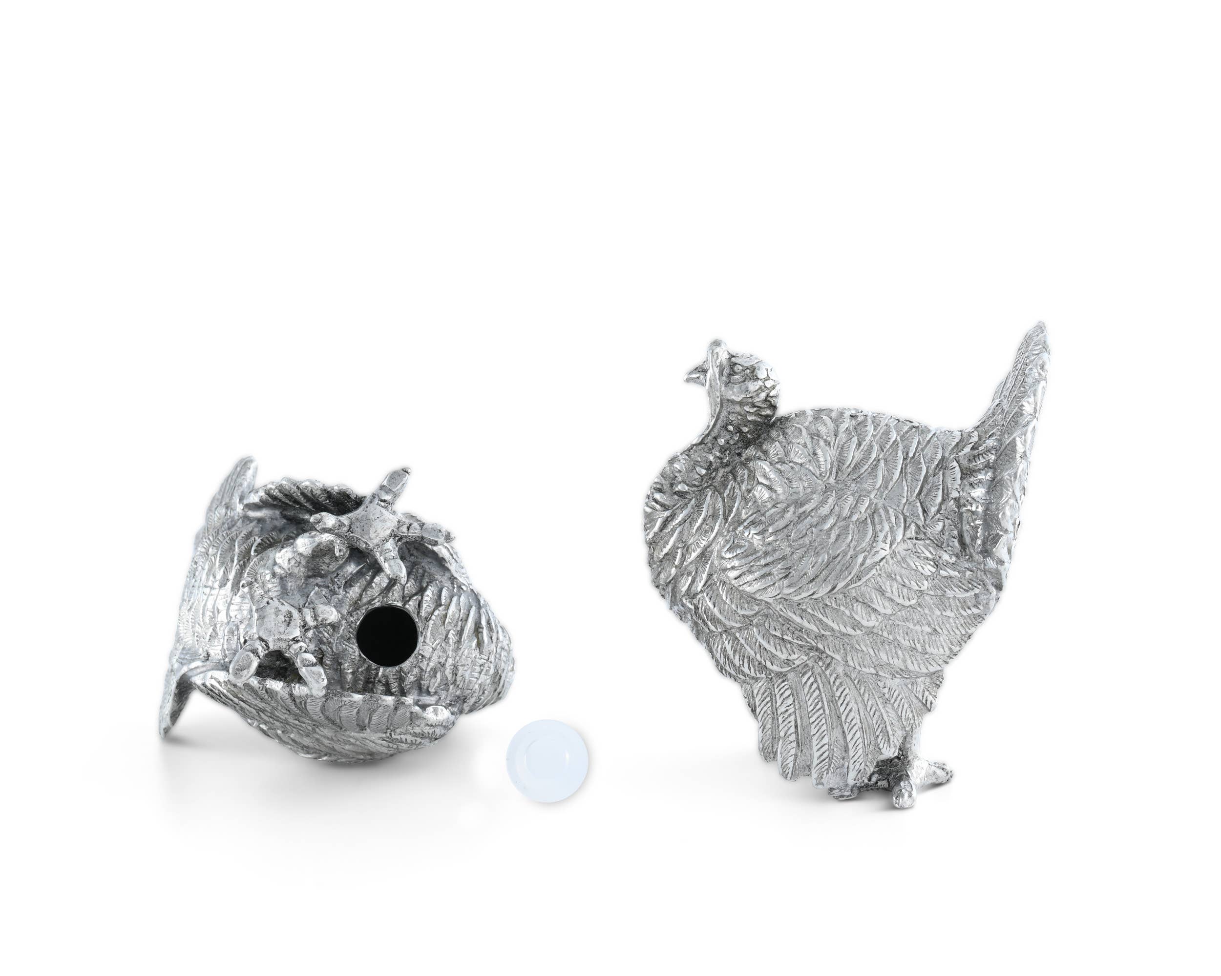 Pewter Turkey Salt & Pepper Set