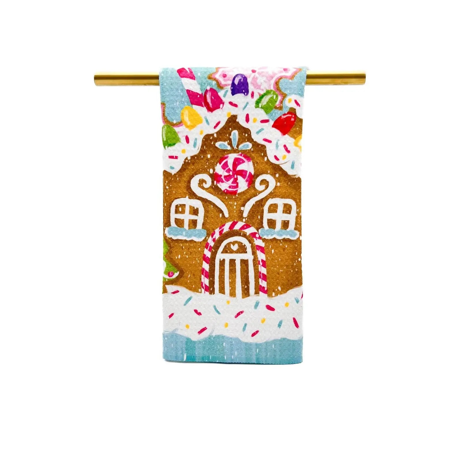 Gingerbread House Tea Towel