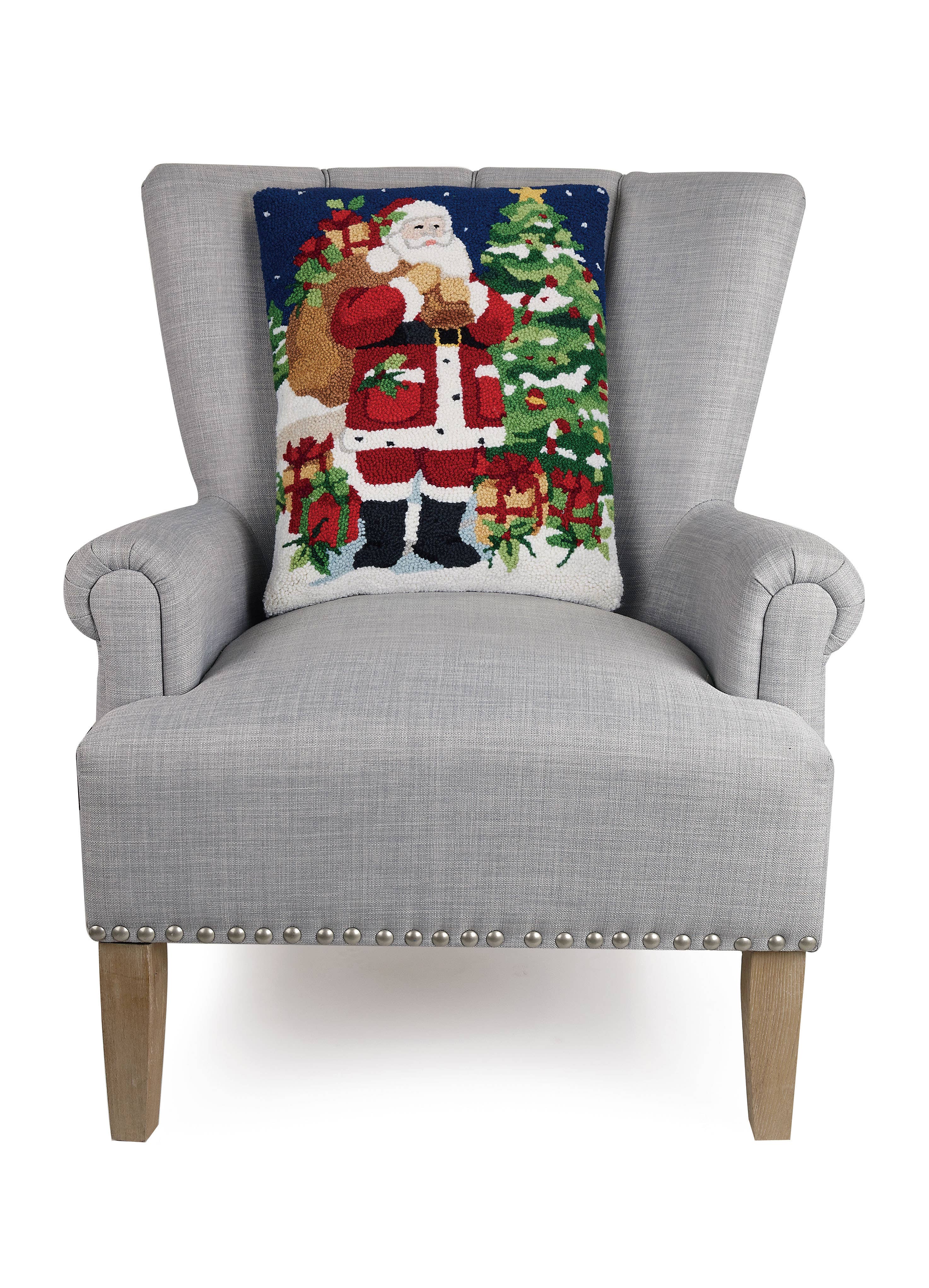 Christmas Morning Santa Hook Pillow