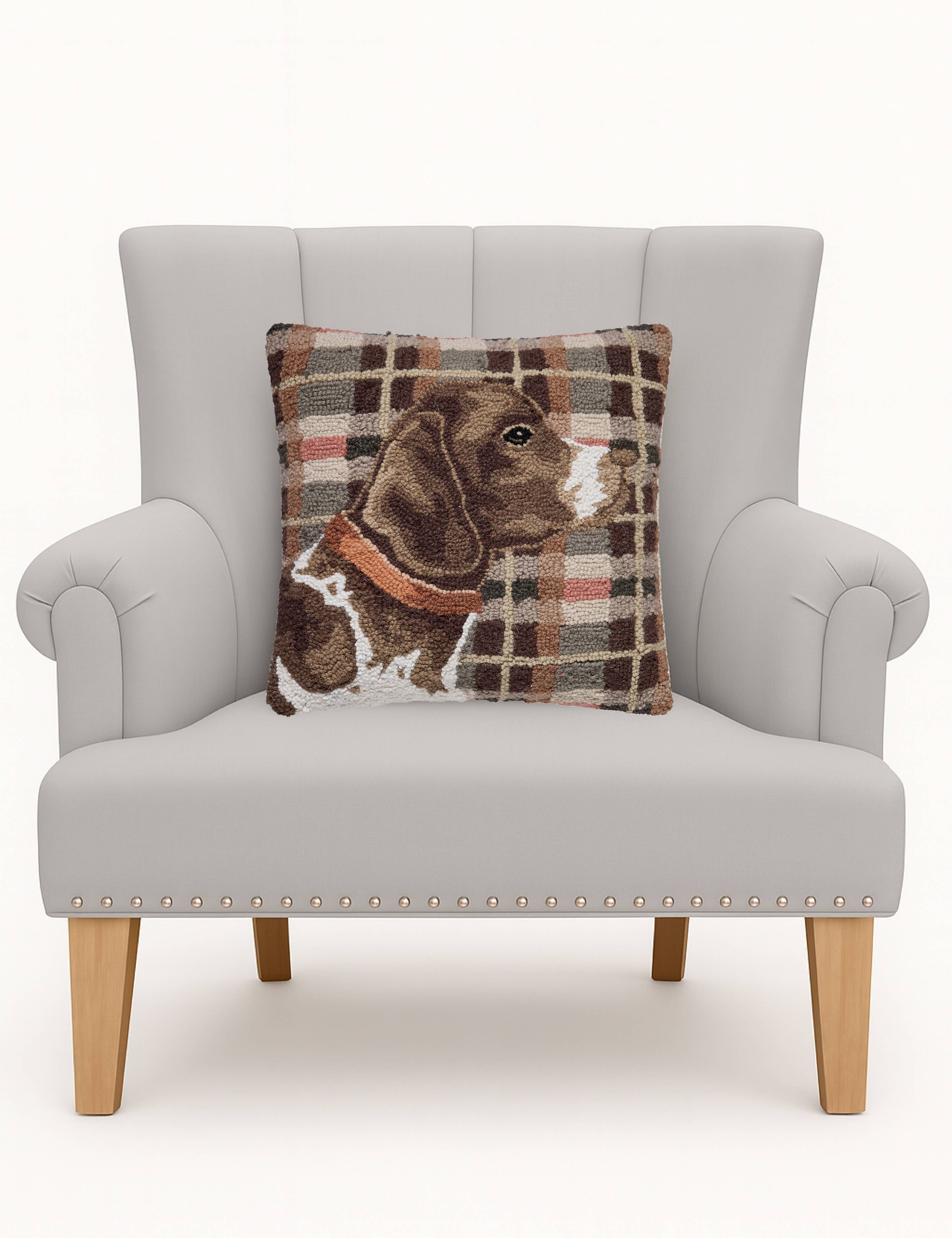 Hunting Dog Hook Pillow