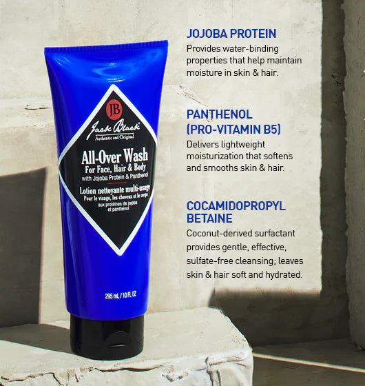All-Over Wash for Face, Hair & Body | Jack Black