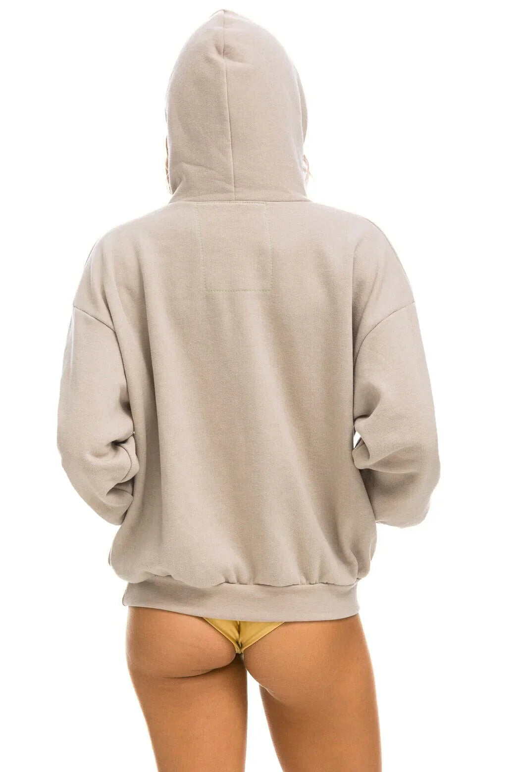 Logo Pullover Relaxed Hoodie - Sand | Aviator Nation
