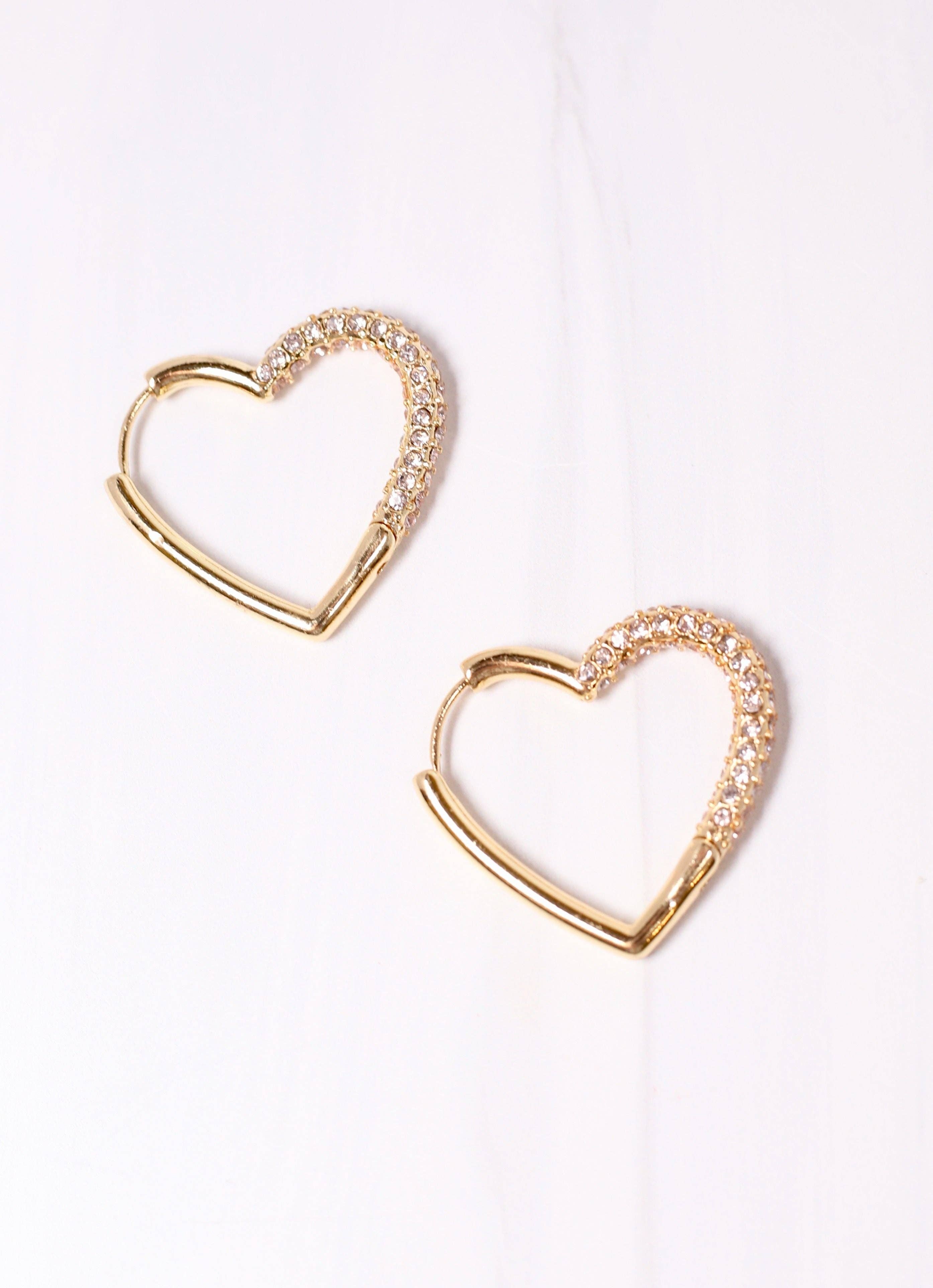 Omaar CZ Heart Earring