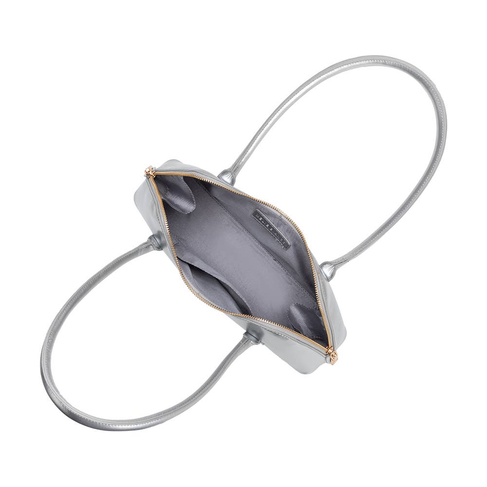 Dakota Silver Recycled Vegan Shoulder Bag