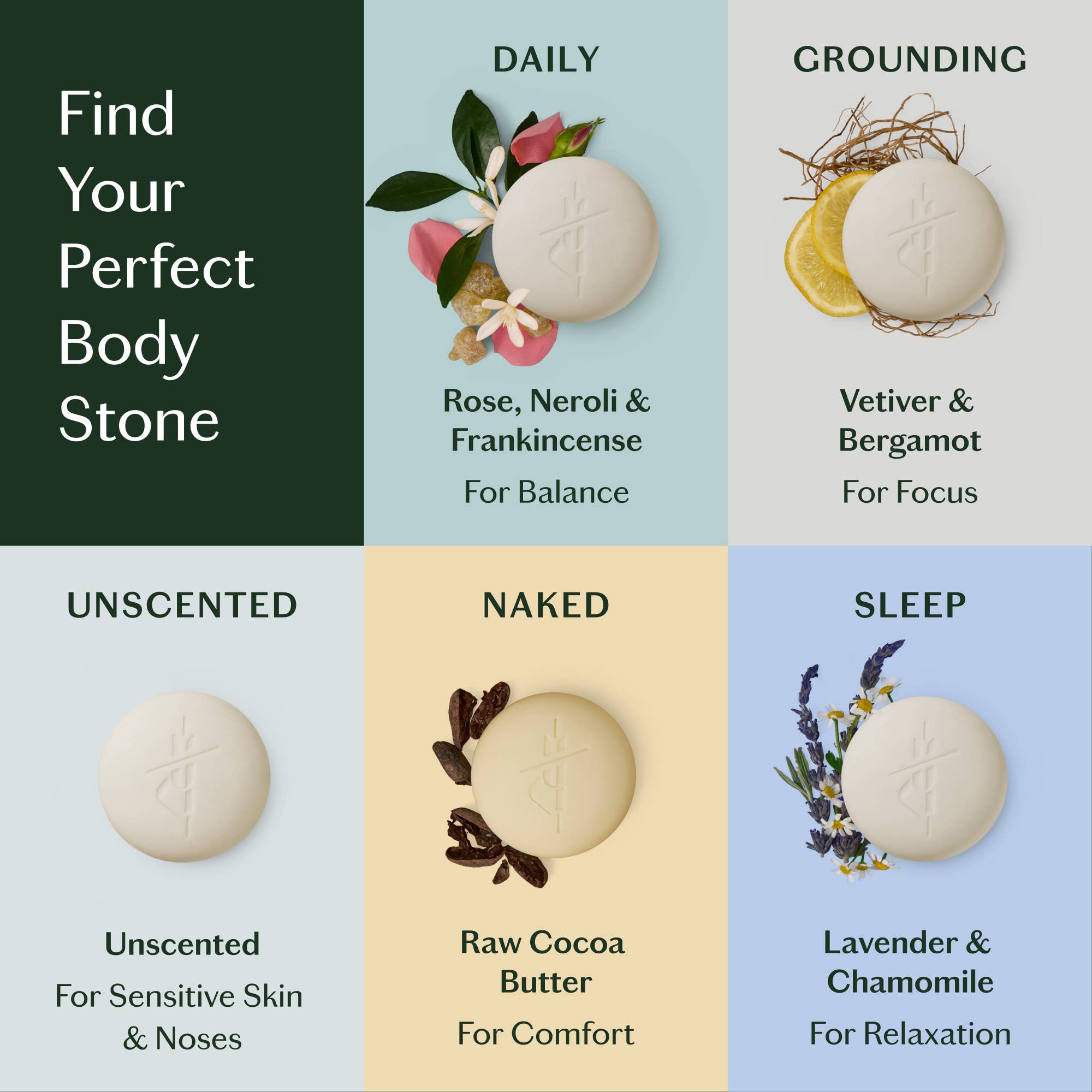 Daily Stone - Deep Moisturizing Lotion Bar | Kate McLeod