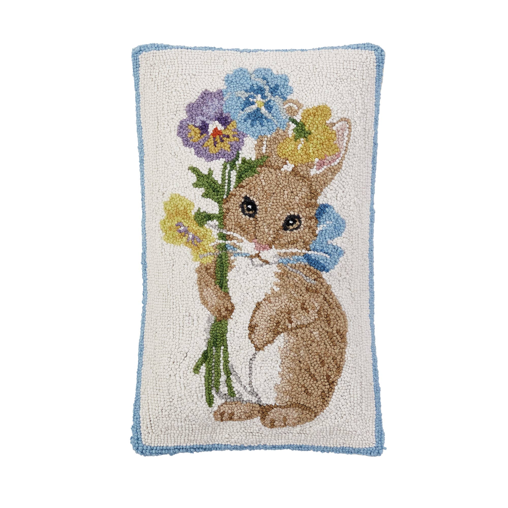 Pansy Rabbit Hook Pillow