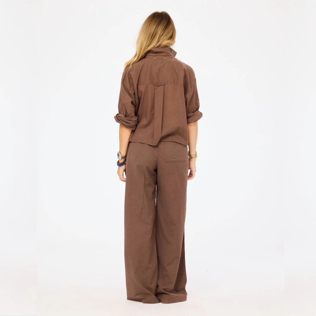 Tia Love Brigade Shirt - Caramel Earth | Kerri Rosenthal