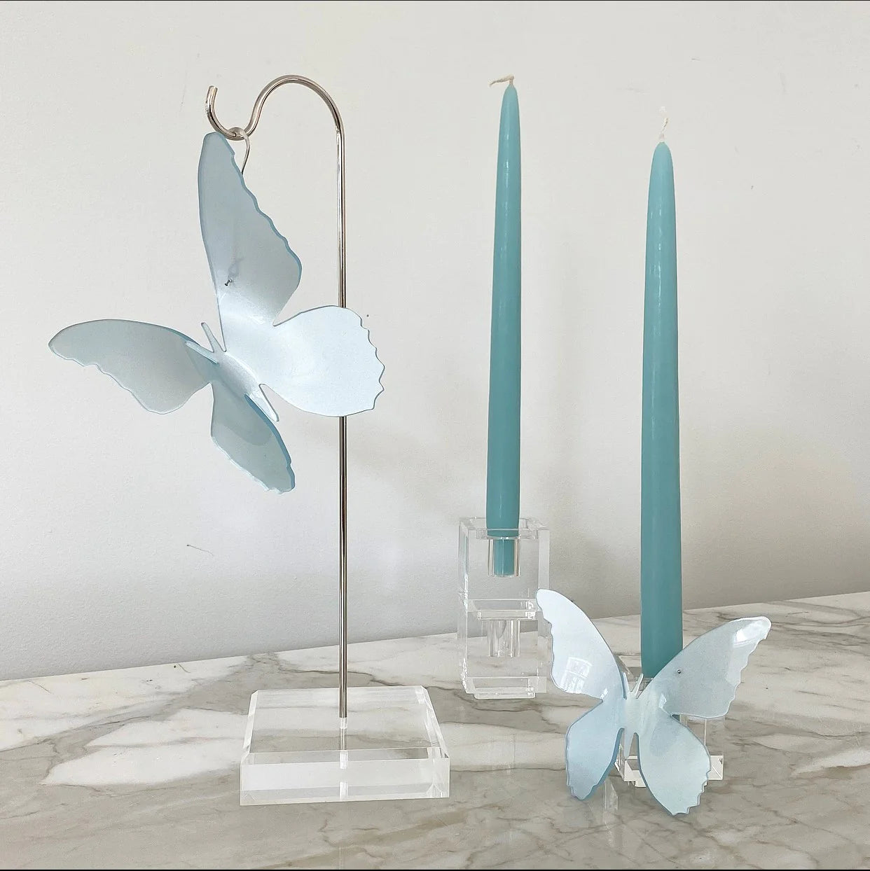 Acrylic Blue/Green Butterfly Ornament | Fig & Dove