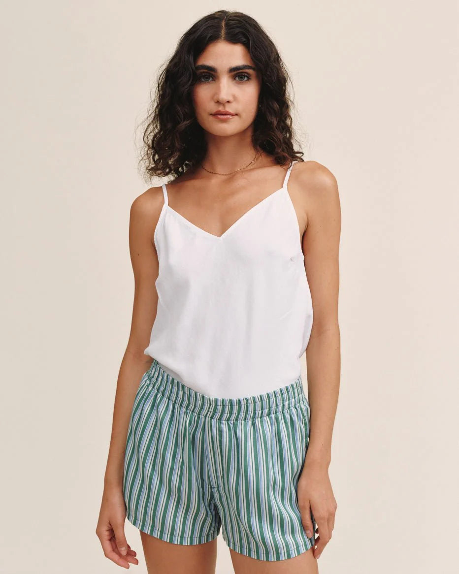 Boxer Short - Emerald Surf Stripe | Bella Dahl