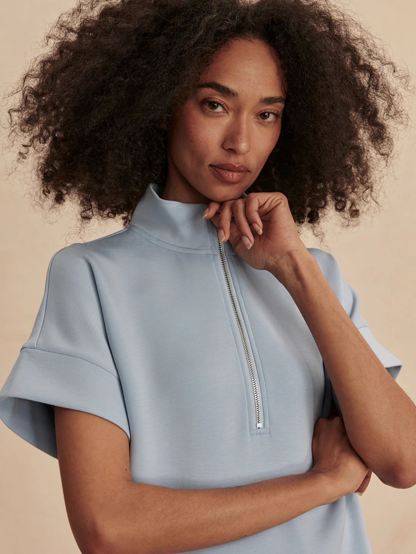 Ritchie Short Sleeve Sweat - Cashmere Blue | Varley