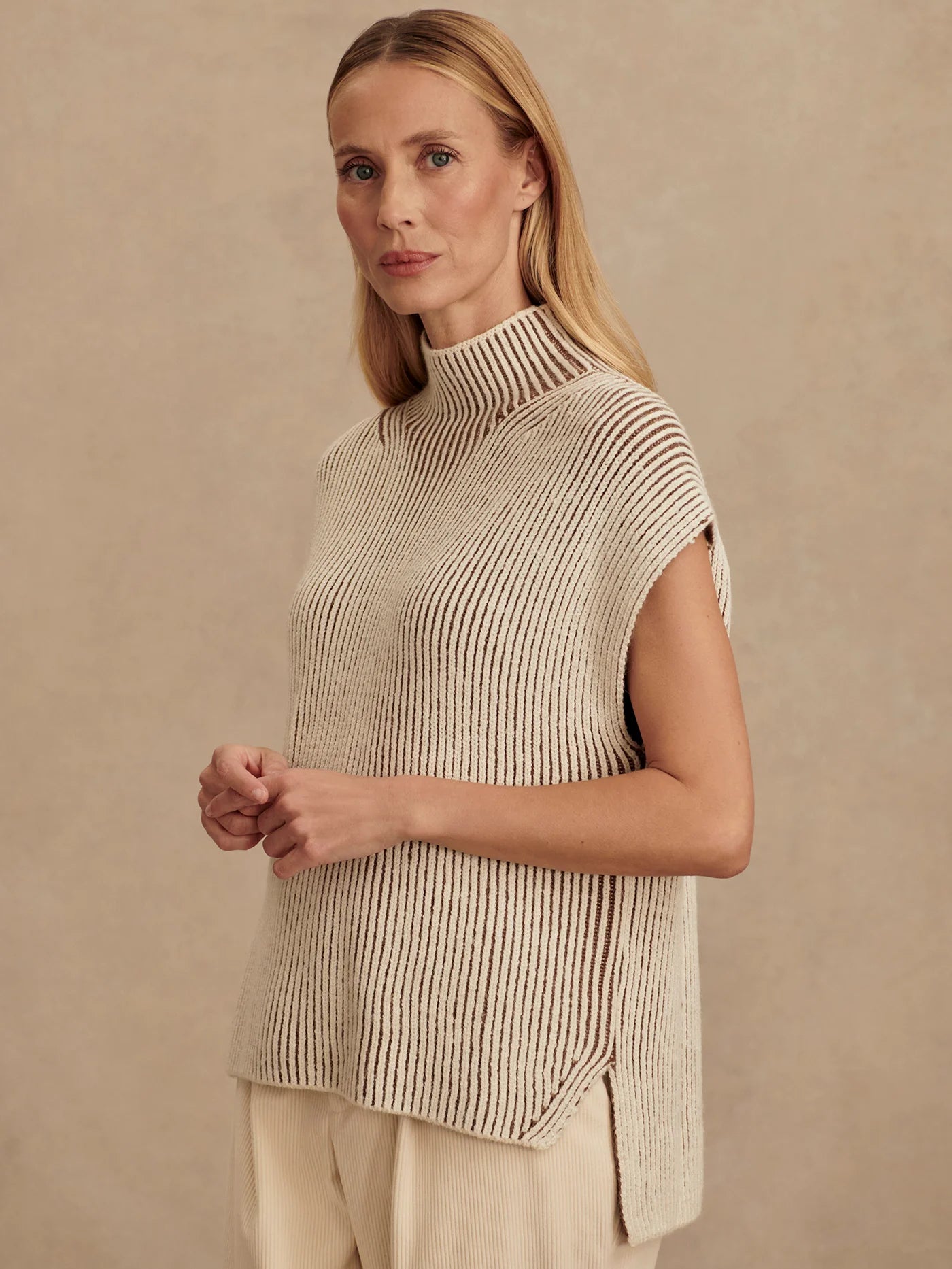Lauren Plated Knit Tank - Cocoa Dust | Varley