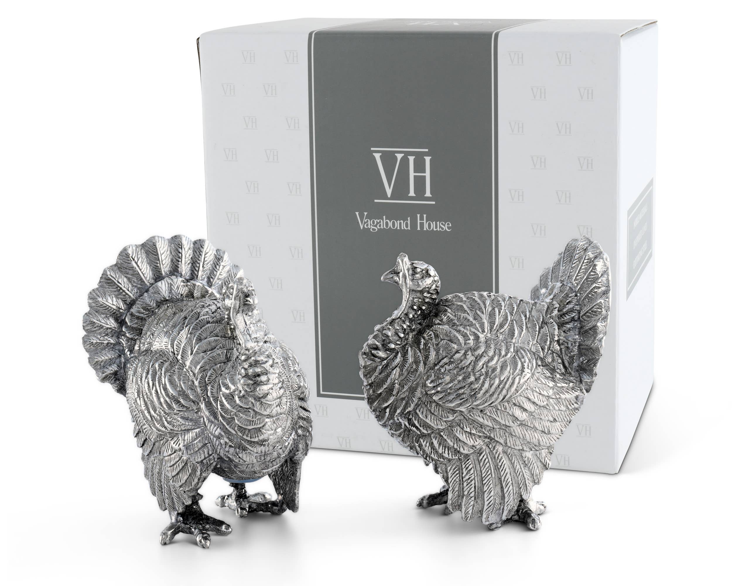 Pewter Turkey Salt & Pepper Set