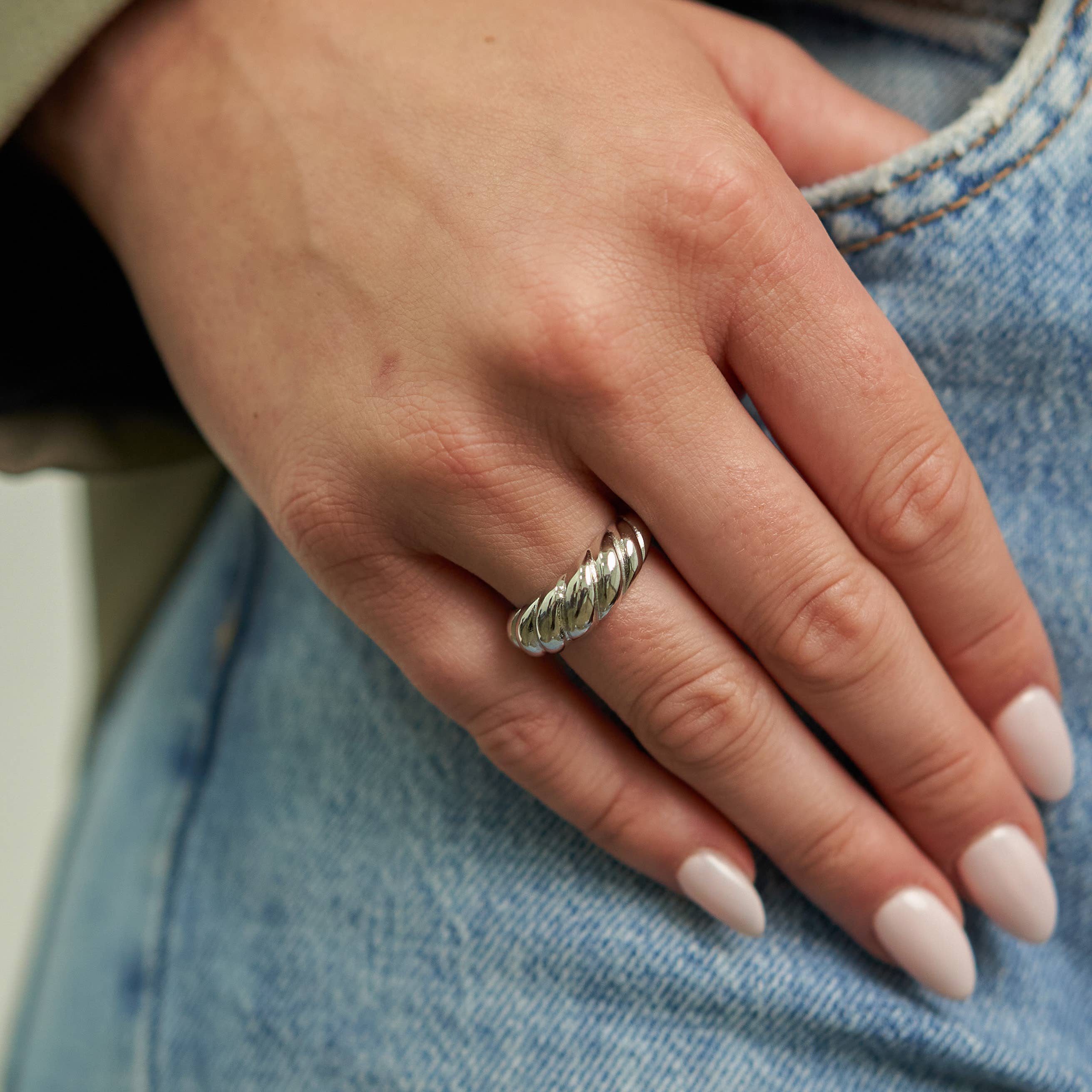 Silver Braided Ring 6 | Brenda Grands