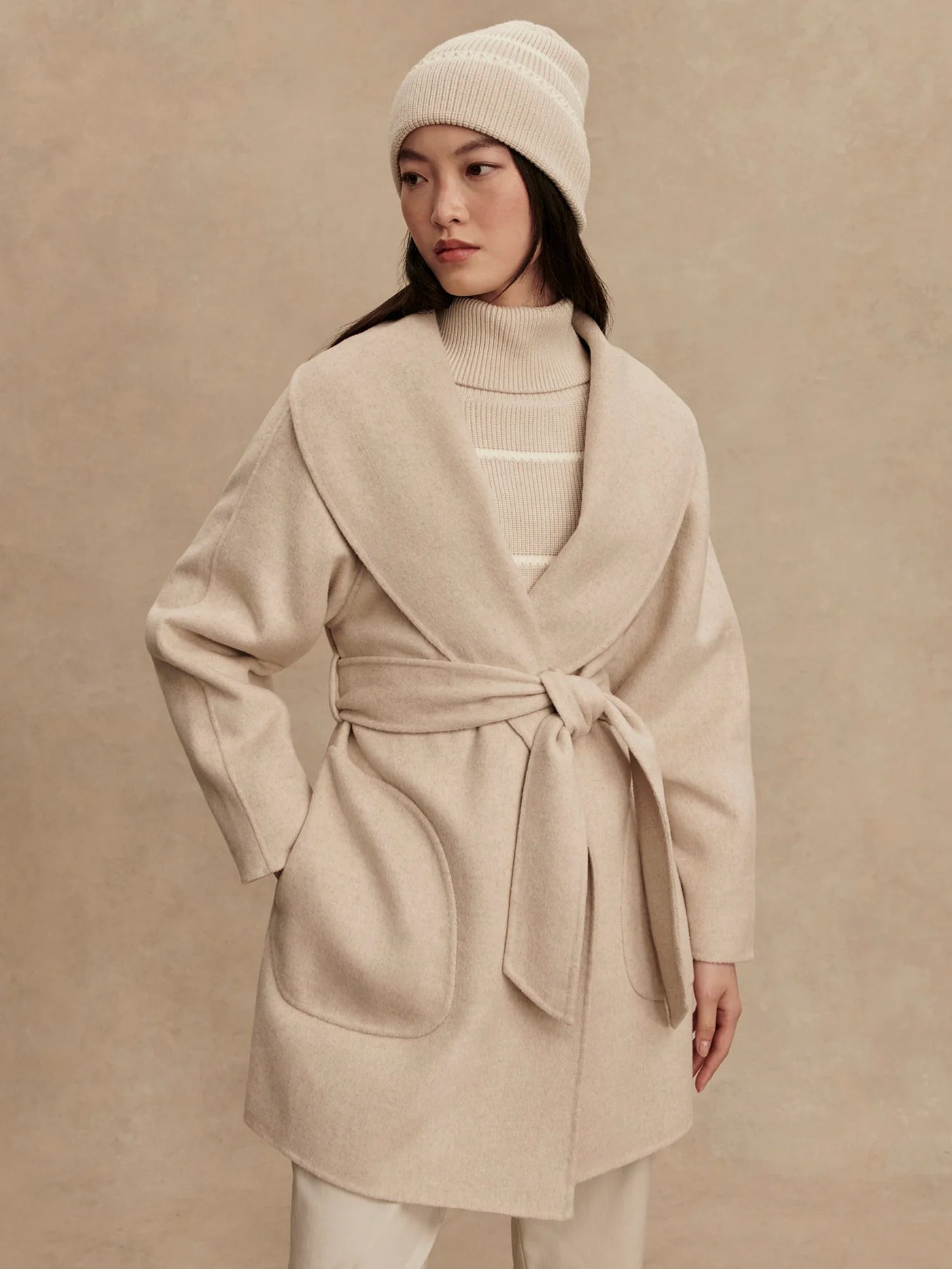 Edgemere Wrap Jacket - Pumice Stone Marl | Varley