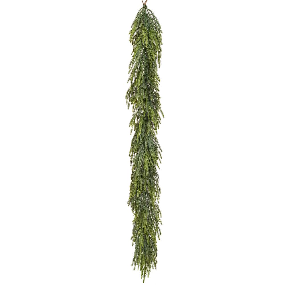 73" Soft Faux Willow Pine Garland