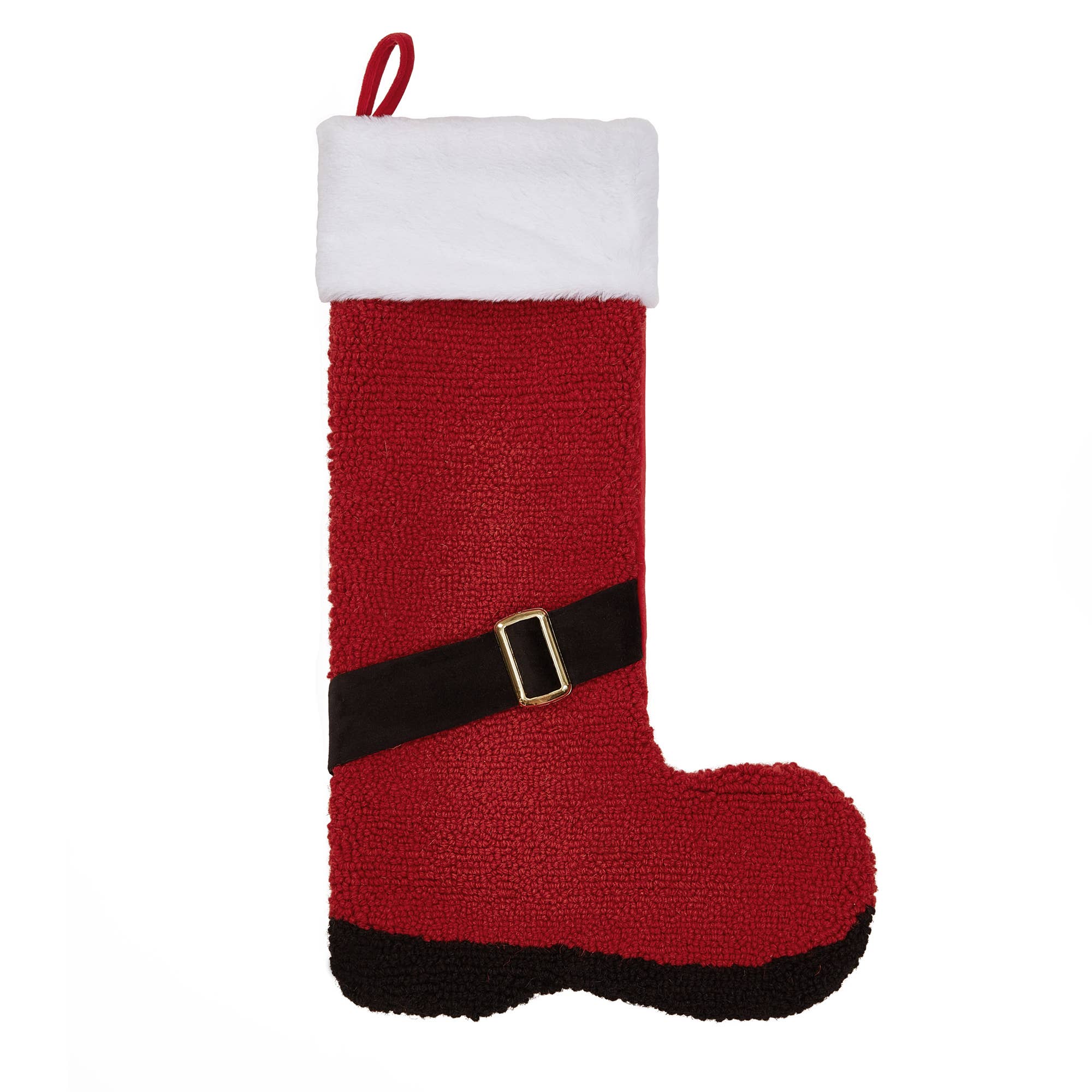3D Santa Boot w/Belt Hook Stocking