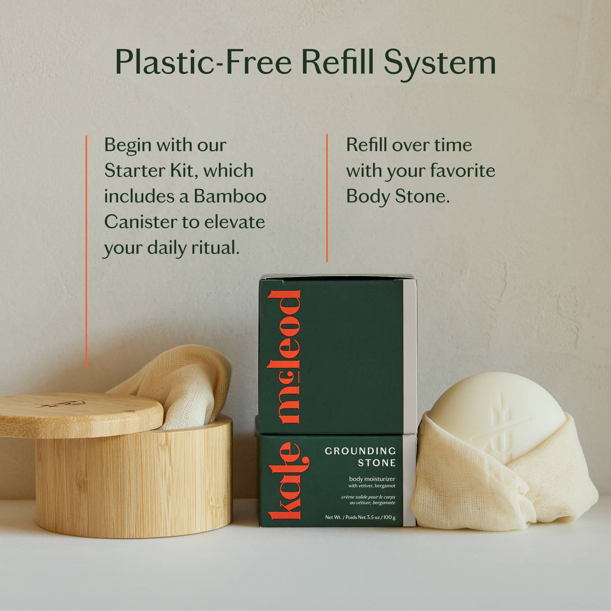 Grounding Stone - Deep Moisturizing Lotion Bar | Kate McLeod