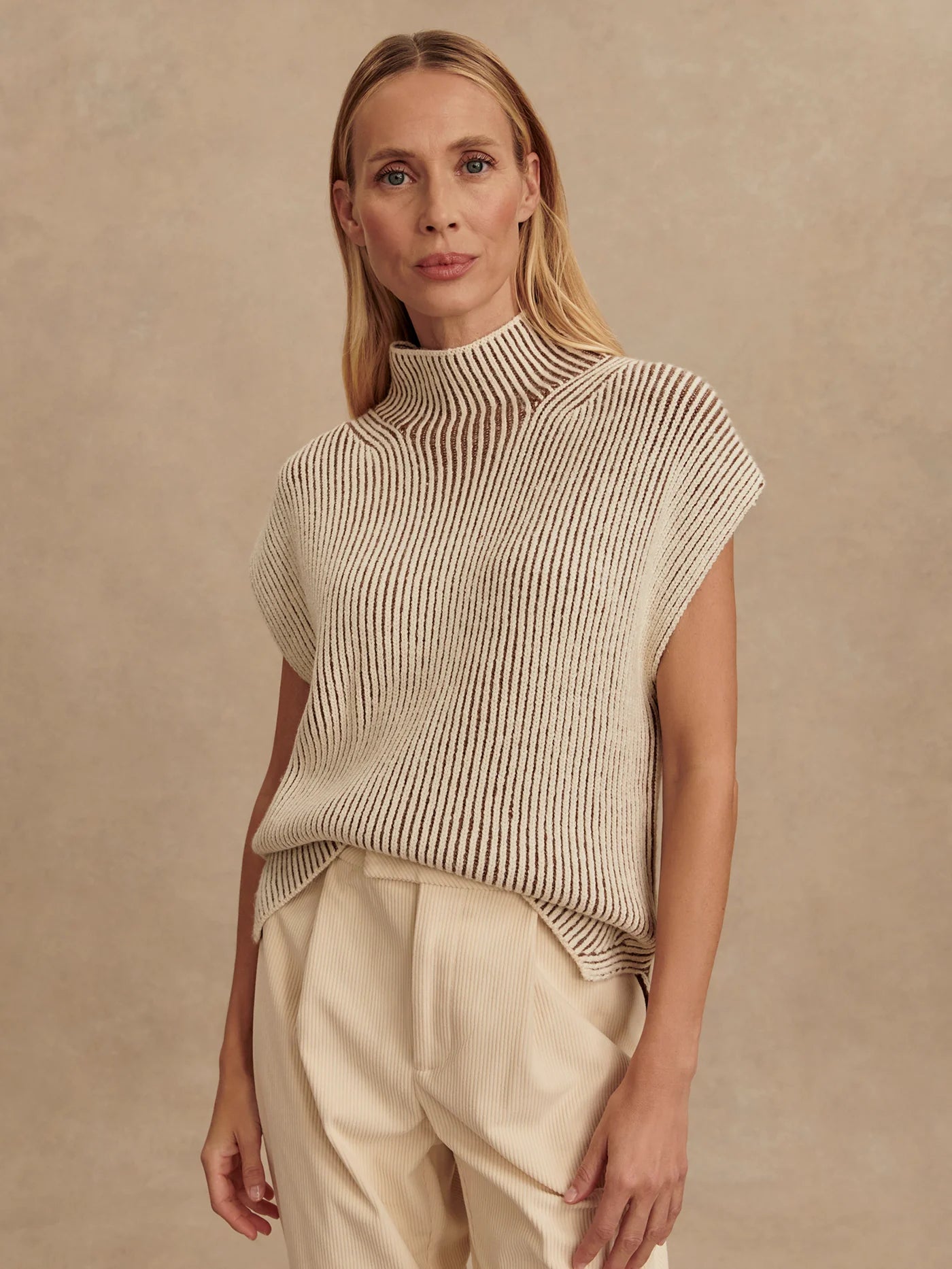 Lauren Plated Knit Tank - Cocoa Dust | Varley