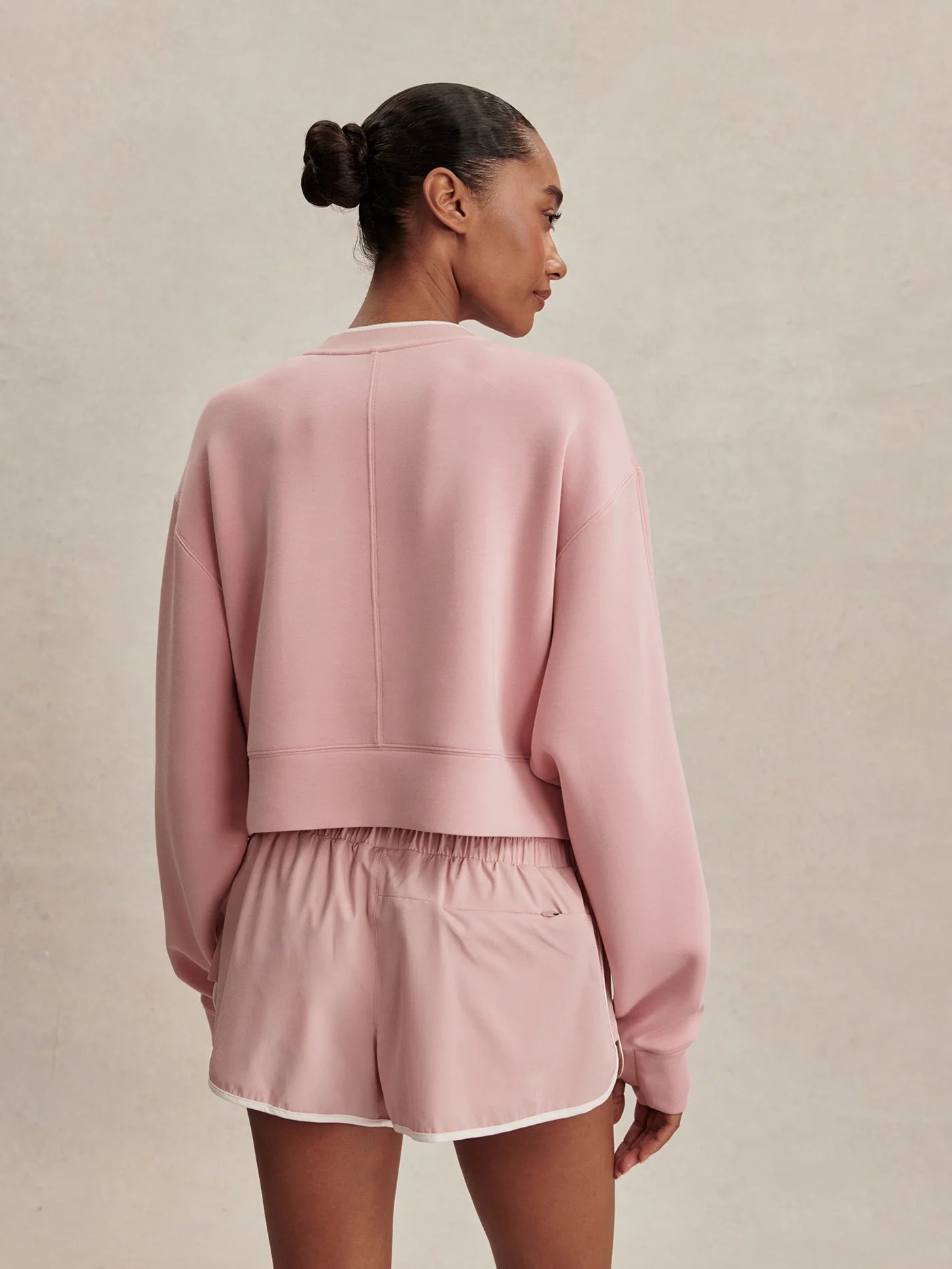 Tasmin Cropped Sweat - Zephyr Mauve | Varley