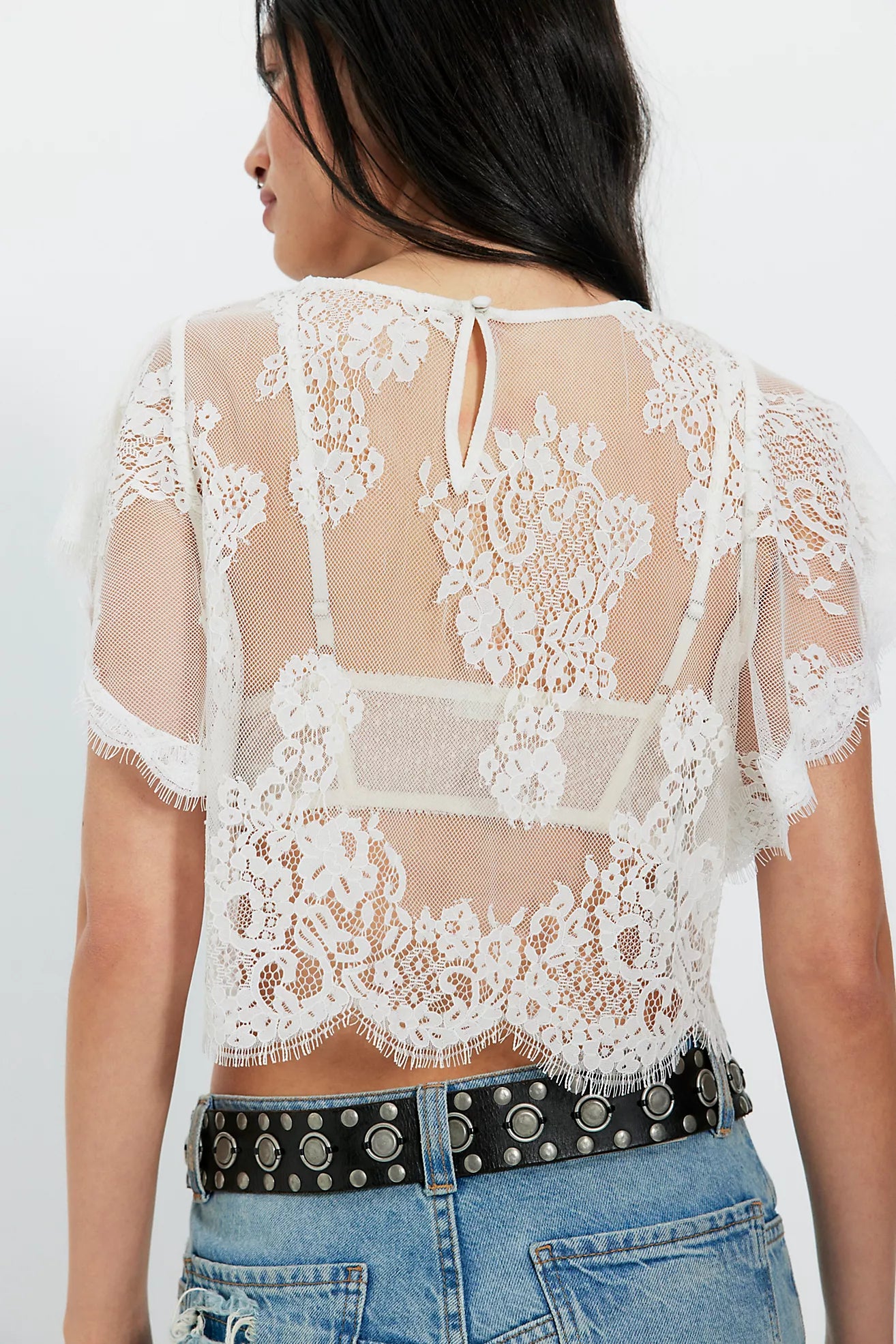 Lunar Ash Lace Top | Free People