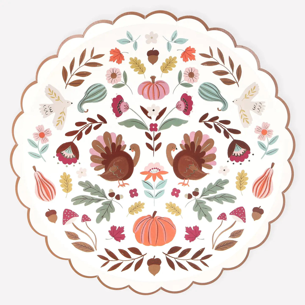 Folk Fall Dinner Plates | Meri Meri
