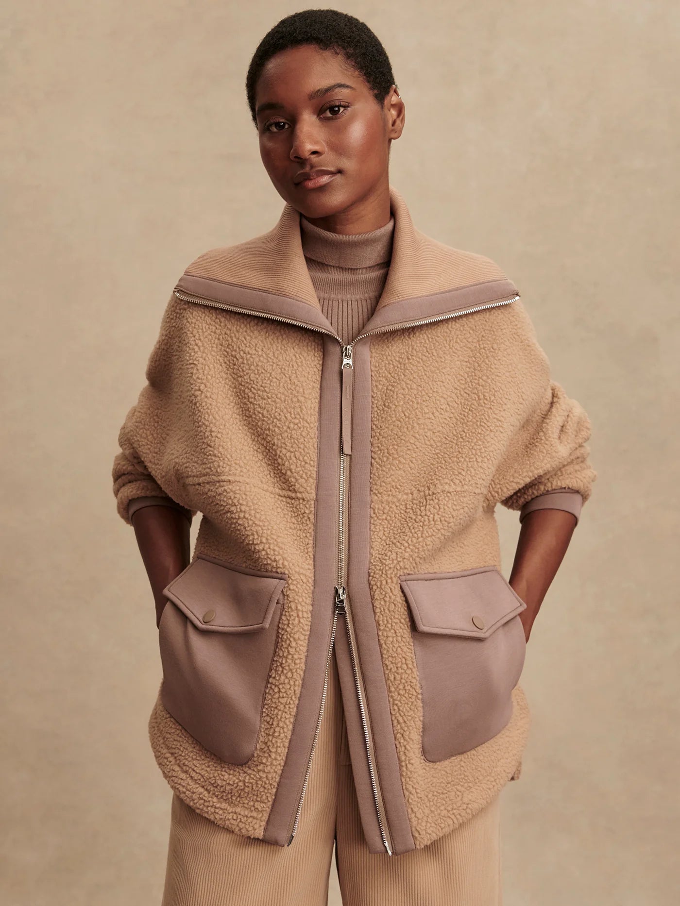 Eleanor Patch Pocket Fleece - Chanterelle | Varley