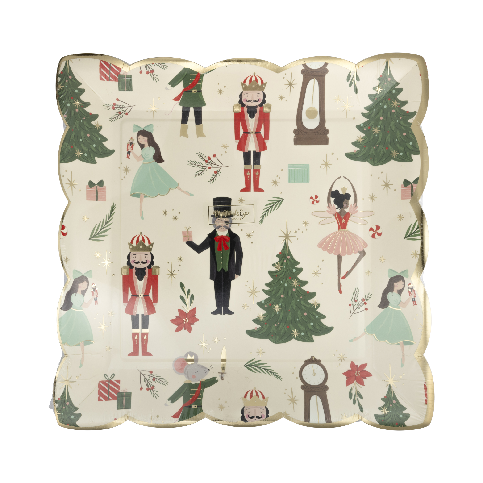 Nutcracker Pattern 9" Plate