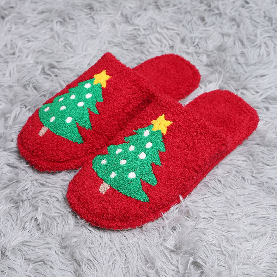 Christmas Tree Slippers