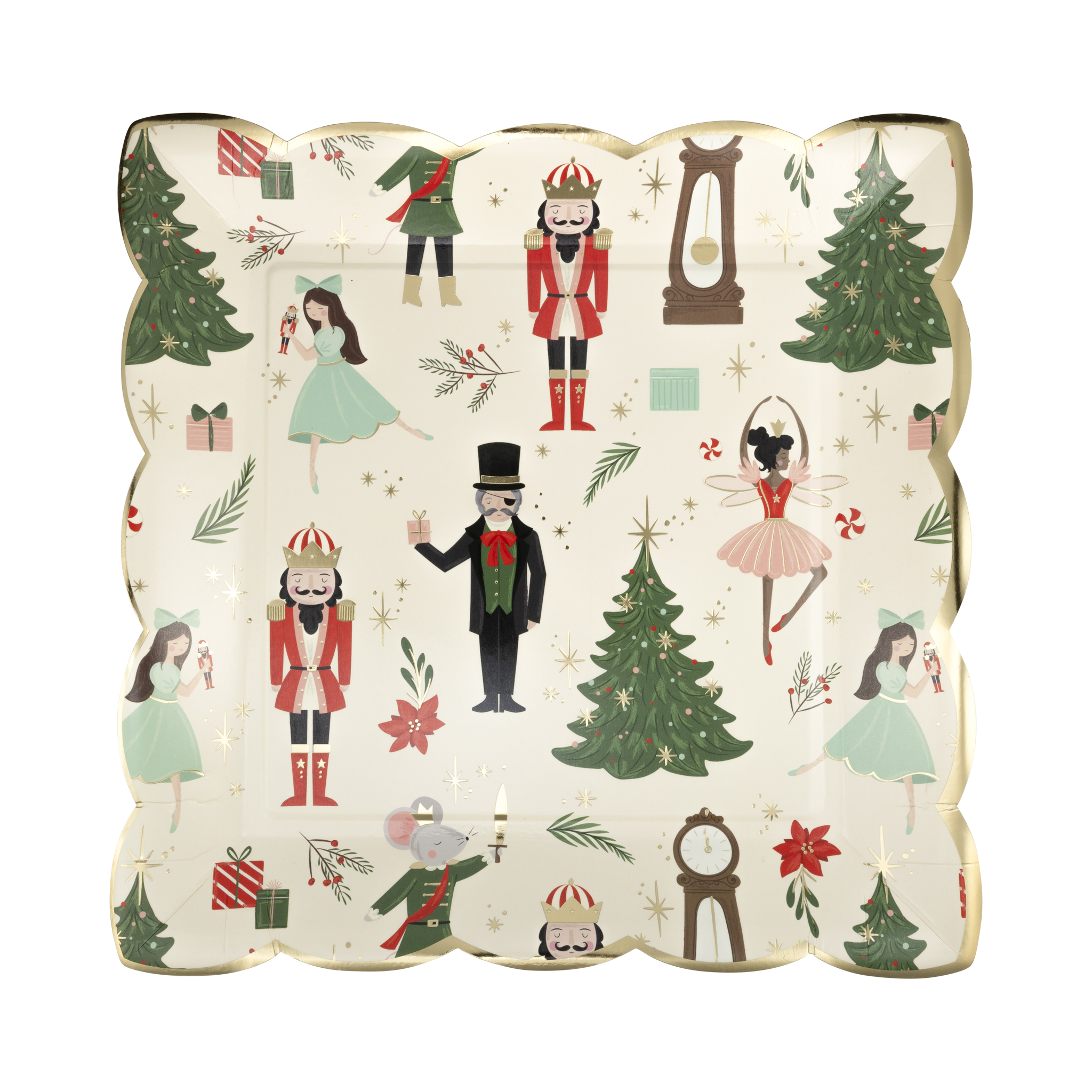 Nutcracker Pattern 9" Plate