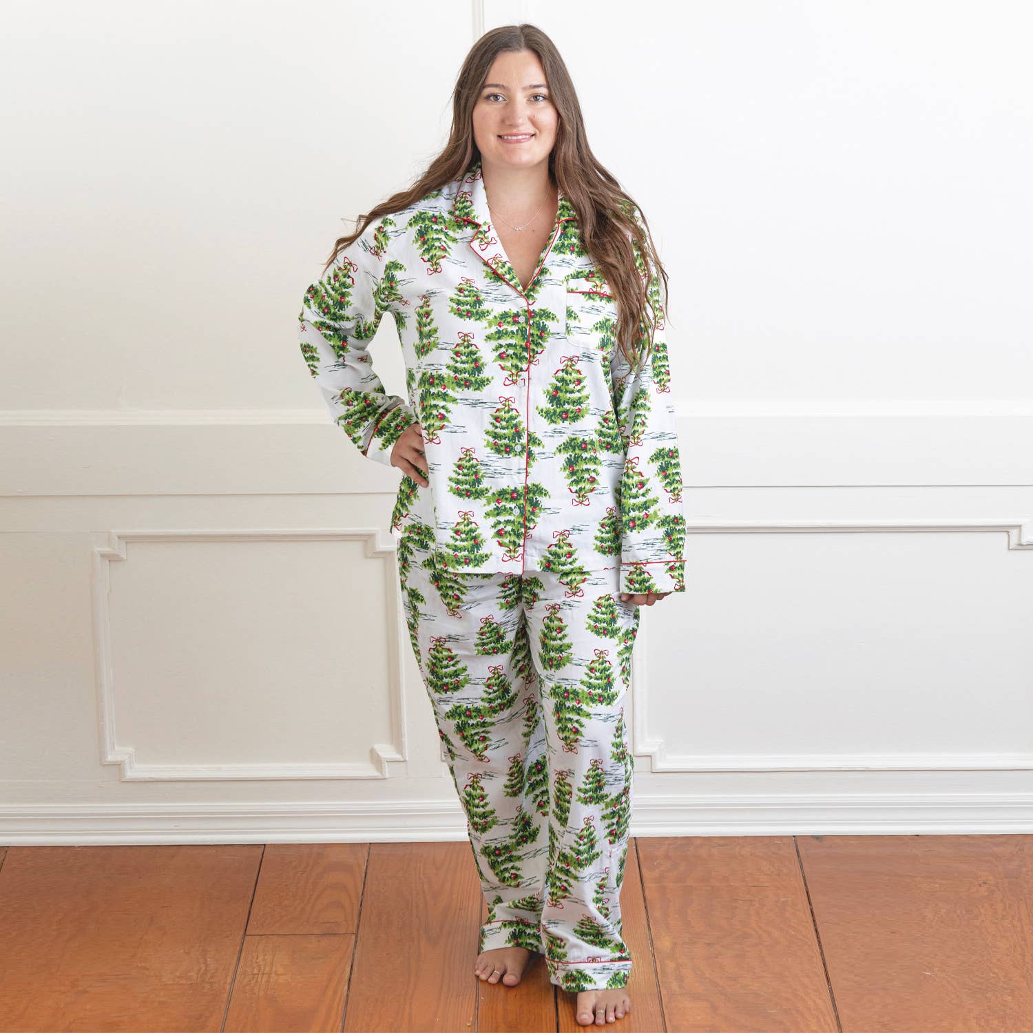 Evergreens Flannel PJ Set | 8 Oak Lane