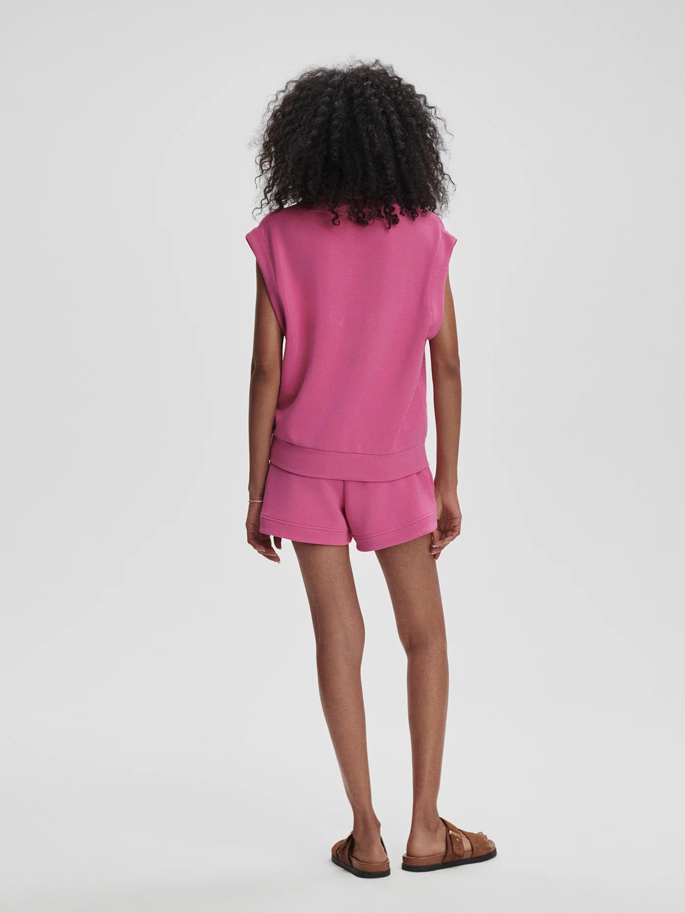 Loretta Half-Zip Sleeveless Sweat - Iris Rose | Varley